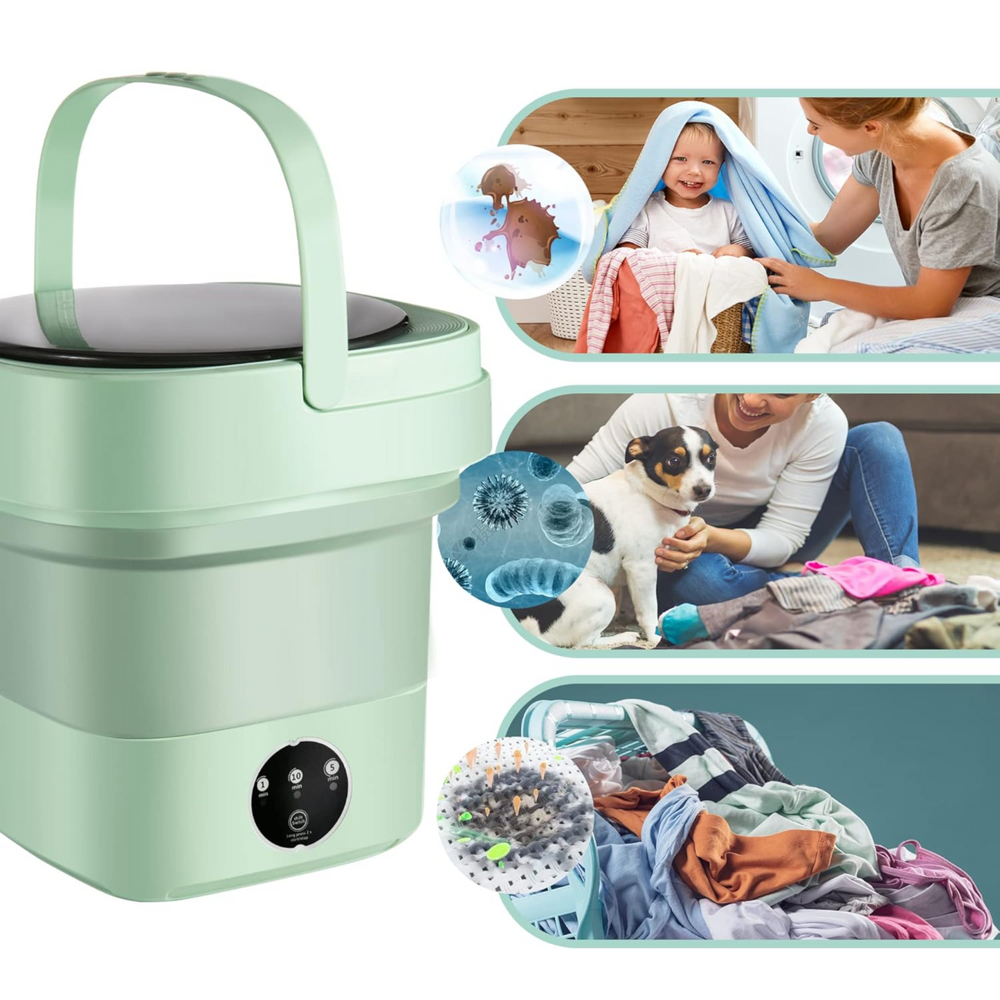 Mini Lavadora Centrifugado 6.5 Litros!!!!!! PLEGABLE!!!!!! WOW!