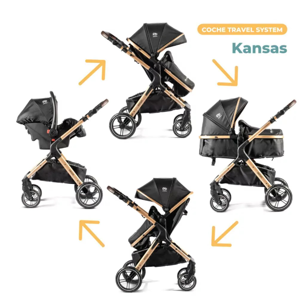 Coche Cuna Travel System Pikaboo Kansas