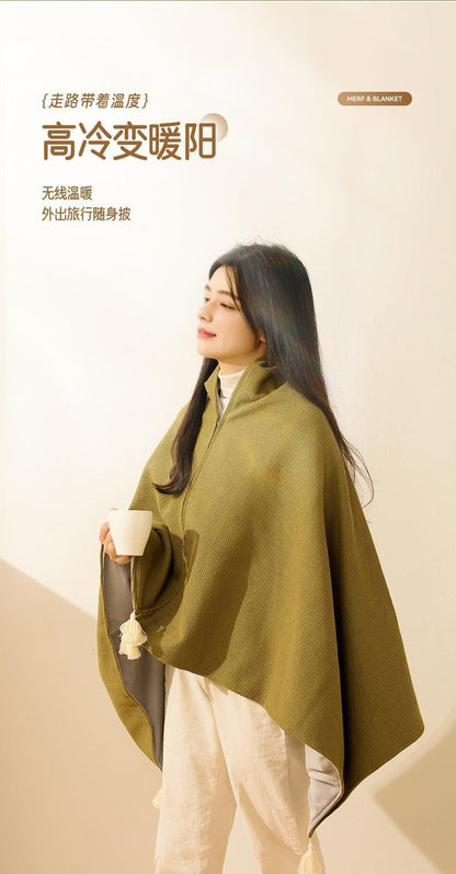 CAPA poncho MANTA TERMICA CARGABLE con USB!!!