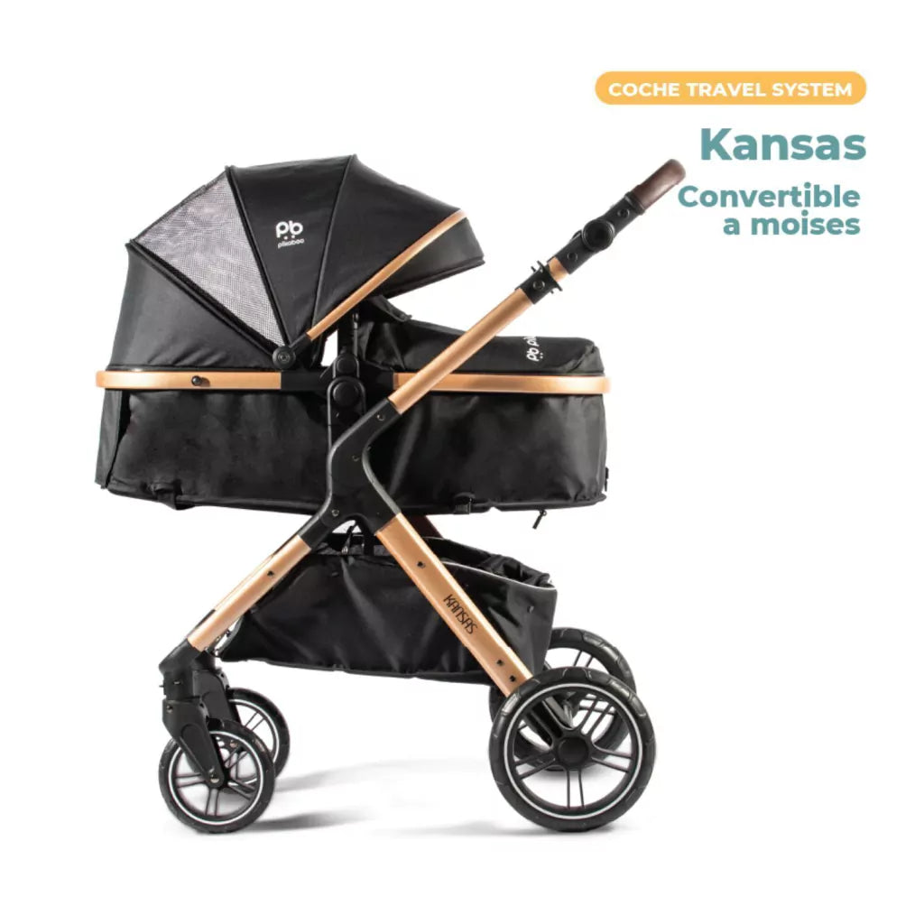 Coche Cuna Travel System Pikaboo Kansas
